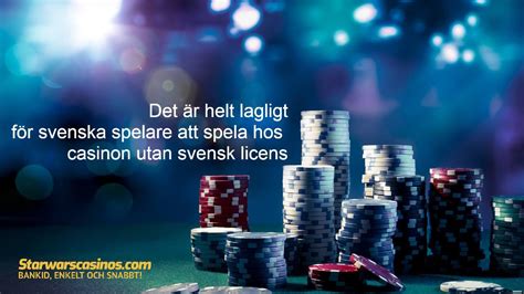  är det olagligt att spela casino utan svensk licens dator